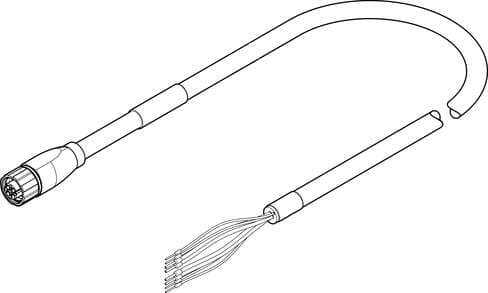 Festo 8085953 motor cable NEBM-M16G8-E-15-Q7-LE8-1 Based on the standard: EN 61984, Cable identification: Without inscription label holder, Product weight: 2500 g, Electrical connection 1, function: Field device side, Electrical connection 1, design: Round Festo 8085953 motor cable NEBM-M16G8-E-15-Q7-LE8-1 Based on the standard: EN 61984, Cable identification: Without inscription label holder, Product weight: 2500 g, Electrical connection 1, function: Field device side, Electrical connection 1, design: Round