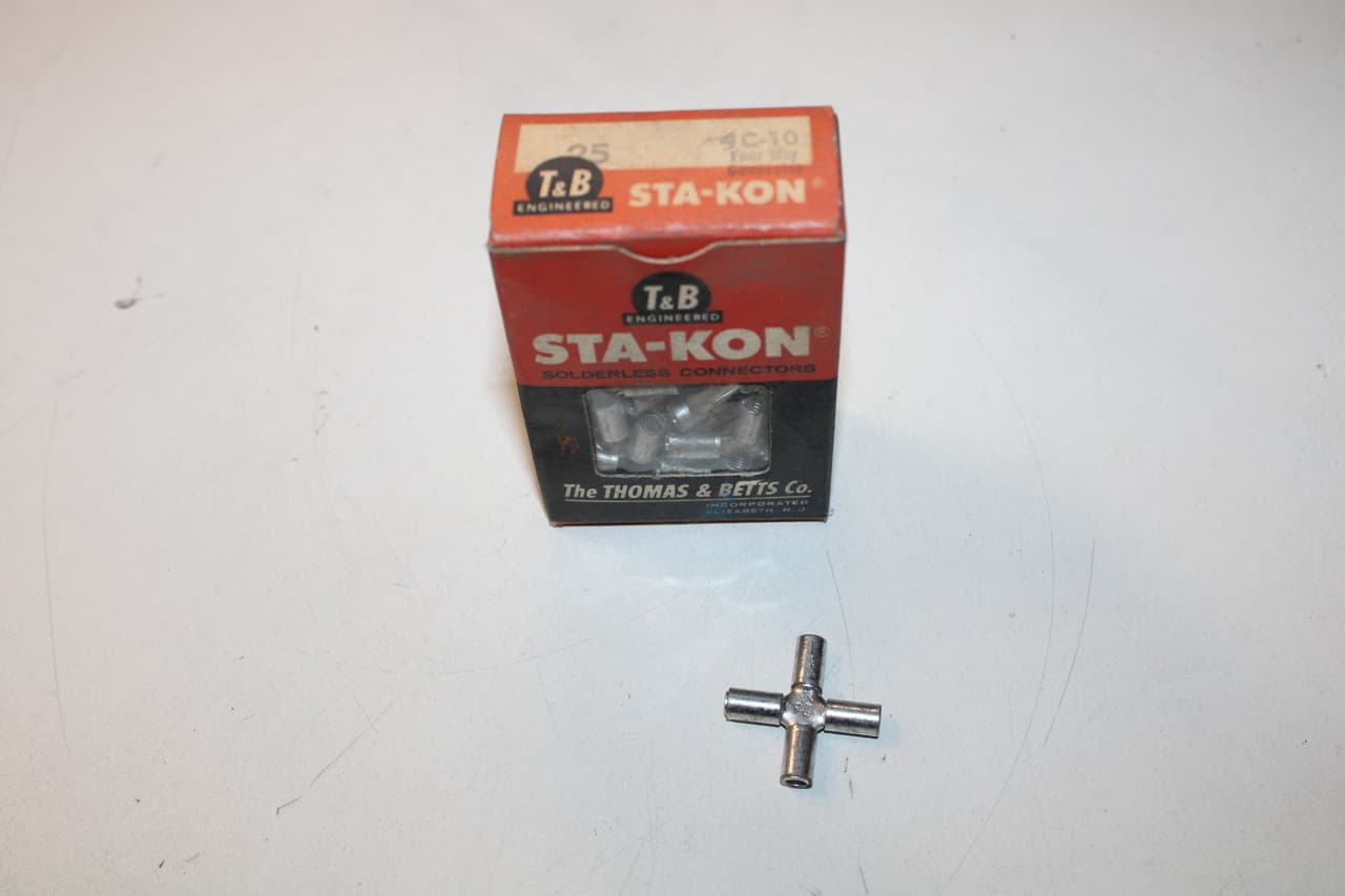 Thomas & Betts 4C-10 THOMAS & BETTS 4C-10 Other Power Distribution Contacts and Accessories 25BOX Thomas & Betts 4C-10 THOMAS & BETTS 4C-10 Other Power Distribution Contacts and Accessories 25BOX