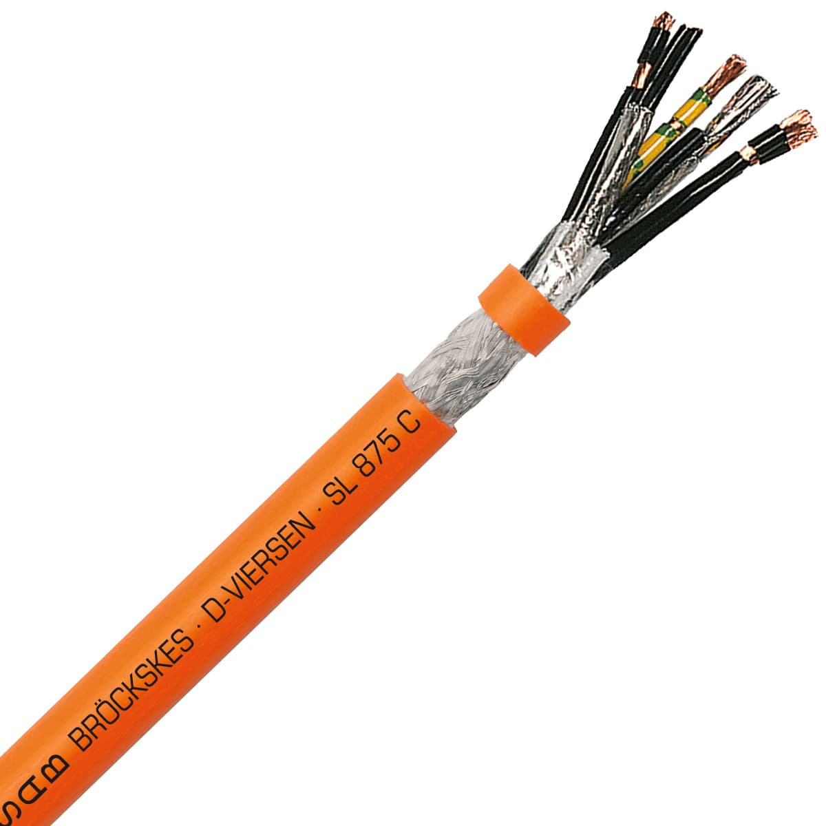 SAB 8750503 SL 875 C -14 AWG/4c + (18 AWG /2c)C + (24 AWG /2c + 28 AWG/2pr)C, shielded TPE/PUR hybrid continuous flex servo motor cable, UL, CSA, CE, RoHs SAB 8750503 SL 875 C -14 AWG/4c + (18 AWG /2c)C + (24 AWG /2c + 28 AWG/2pr)C, shielded TPE/PUR hybrid continuous flex servo motor cable, UL, CSA, CE, RoHs