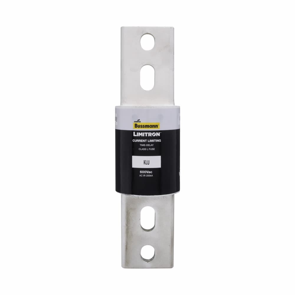 Eaton KLU-1500 Eaton Bussmann series KLU fuse, LIMITRON Fast-acting fuse, 1500 A, Class L, Non-indicating, Bolted blade end x bolted blade end, 5 sec at 500%, 200 kAIC at 600 Vac, Bolt, Standard, 1, 600 V Eaton KLU-1500 Eaton Bussmann series KLU fuse, LIMITRON Fast-acting fuse, 1500 A, Class L, Non-indicating, Bolted blade end x bolted blade end, 5 sec at 500%, 200 kAIC at 600 Vac, Bolt, Standard, 1, 600 V