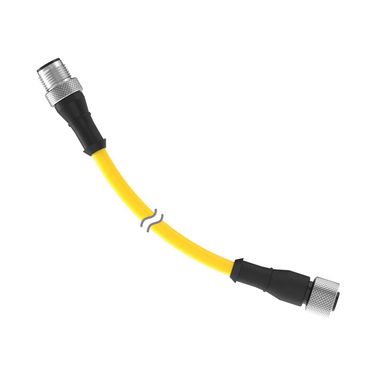 Banner DEE2R-81D-85637 Cordset: Double Ended M12; 8-pin Straight Female; 8-pin Straight Male; 0.3 m 5x22 Yellow PVC Jacket; Nickel-Plated Brass Coupling Nuts Banner DEE2R-81D-85637 Cordset: Double Ended M12; 8-pin Straight Female; 8-pin Straight Male; 0.3 m 5x22 Yellow PVC Jacket; Nickel-Plated Brass Coupling Nuts