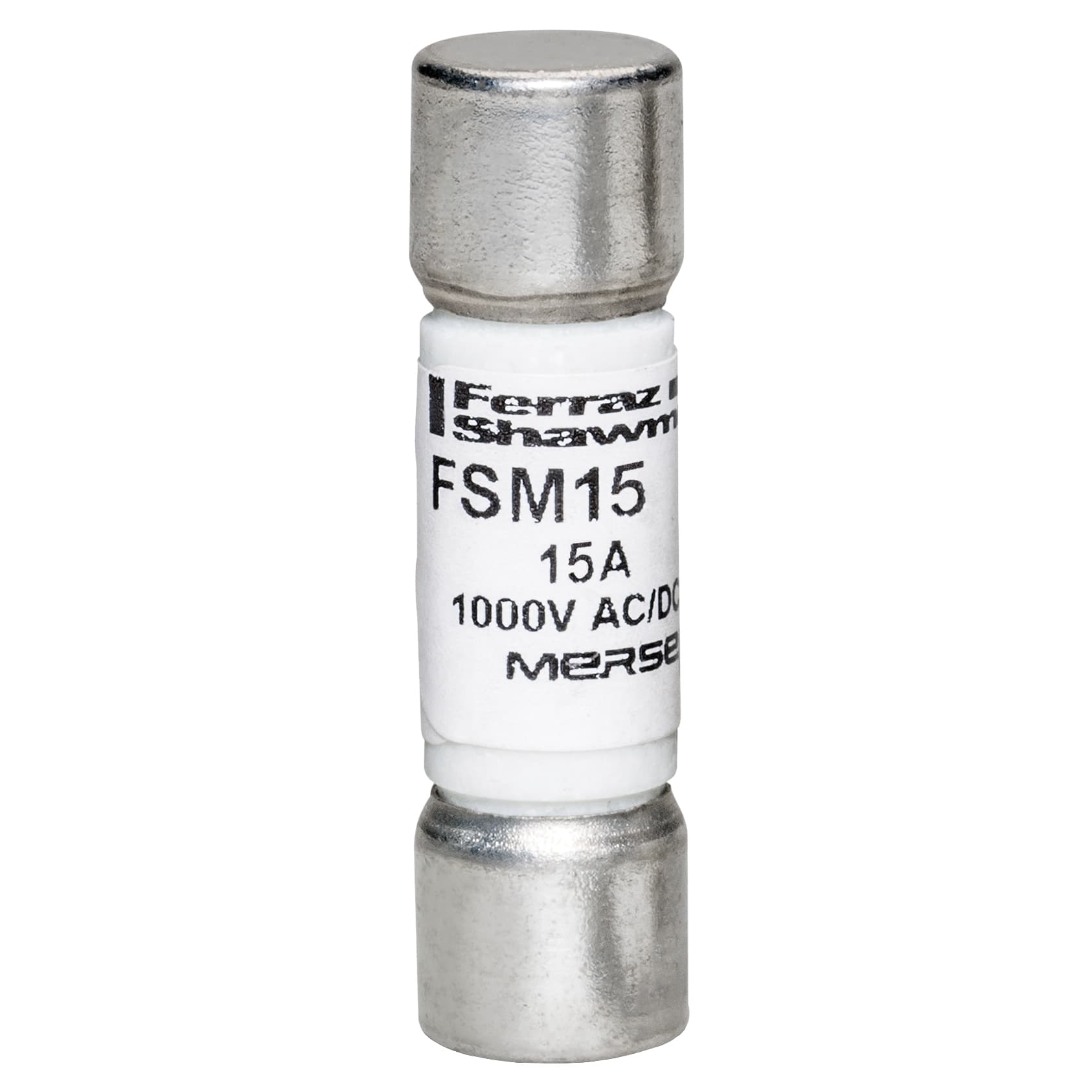 Mersen FSM15 FSM15 Mersen - Multi-meter fuse 10x35/10x38 FSM 1000VAC 1000VDC 15A Ferrule Mersen FSM15 FSM15 Mersen - Multi-meter fuse 10x35/10x38 FSM 1000VAC 1000VDC 15A Ferrule
