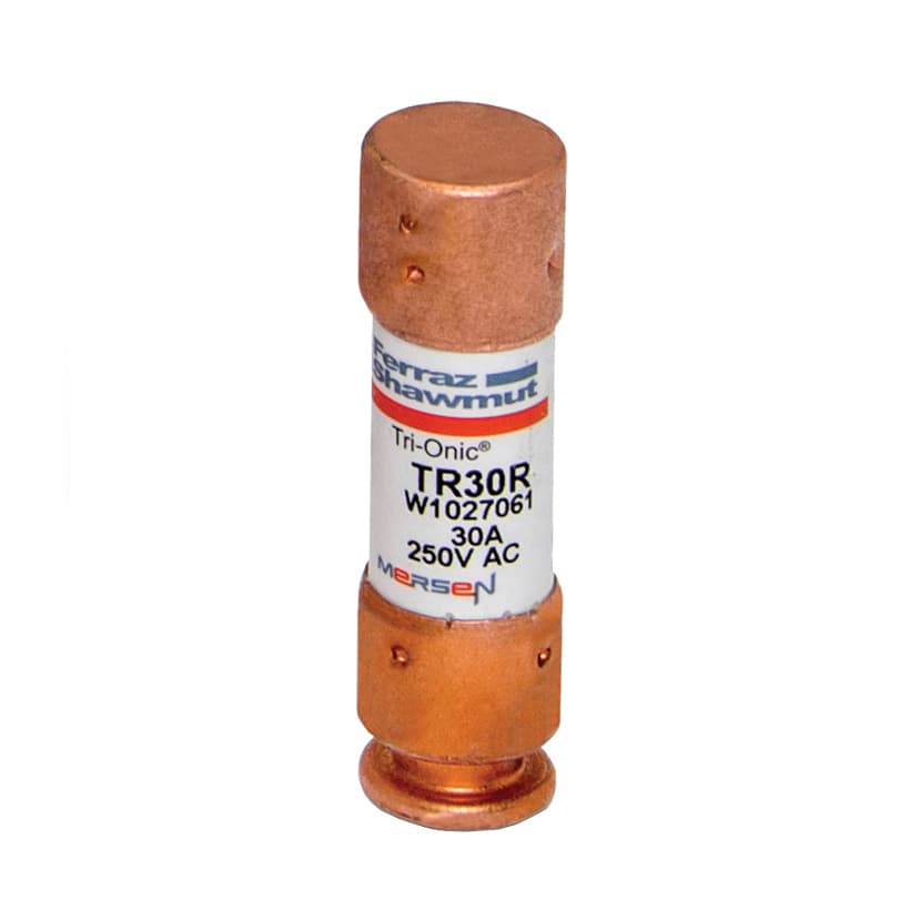 Mersen TR30R TR30R Mersen - Fuse TR-R - Class RK5 - Time-Delay 250VAC 160VDC 30A Ferrule Tri-Onic® Mersen TR30R TR30R Mersen - Fuse TR-R - Class RK5 - Time-Delay 250VAC 160VDC 30A Ferrule Tri-Onic®