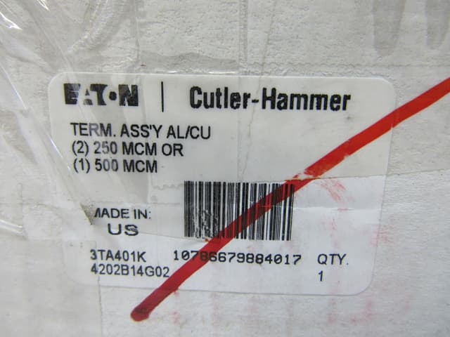 3TA401K Part Image. Manufactured by Eaton.