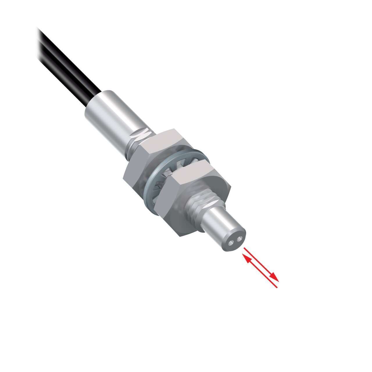 Banner PBT26UMSSMFF Plastic Fiber, Diffuse Reflective; Core Dia.: 0.5 mm; Fiber Length 2 m; Thread; Free cut Banner PBT26UMSSMFF Plastic Fiber, Diffuse Reflective; Core Dia.: 0.5 mm; Fiber Length 2 m; Thread; Free cut