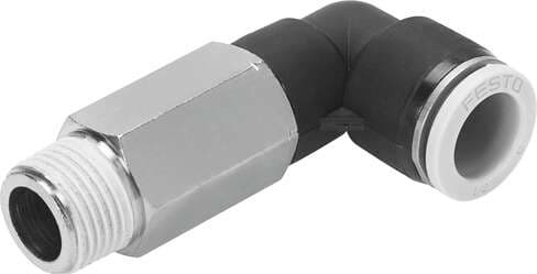 Festo 564670 push-in L-fitting, long QBLL-1/8-1/4-U 360° orientable, male thread with external hexagon. Size: Standard, Nominal size: 0,177 ", Type of seal on screw-in stud: coating, Assembly position: Any, Design structure: Push/pull principle Festo 564670 push-in L-fitting, long QBLL-1/8-1/4-U 360° orientable, male thread with external hexagon. Size: Standard, Nominal size: 0,177 ", Type of seal on screw-in stud: coating, Assembly position: Any, Design structure: Push/pull principle