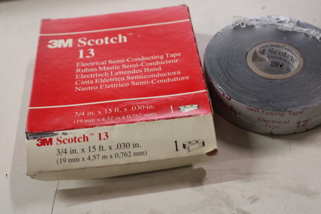 3M 13-3/4X15FT 3/4" x 15', 30 Mil, 600 V, Black, EPR, Rubber Resin Adhesive, Printed, Semi-Conducting, Non-Vulcanizing, Insulating, Splicing, Liner, Premium Grade 3M 13-3/4X15FT 3/4" x 15', 30 Mil, 600 V, Black, EPR, Rubber Resin Adhesive, Printed, Semi-Conducting, Non-Vulcanizing, Insulating, Splicing, Liner, Premium Grade