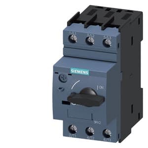 Siemens 3RV2021-1AA10 Circuit breaker size S0 for motor protection, CLASS 10 A-release 1.1...1.6 A N-release 21 A screw terminal Standard switching capacity Siemens 3RV2021-1AA10 Circuit breaker size S0 for motor protection, CLASS 10 A-release 1.1...1.6 A N-release 21 A screw terminal Standard switching capacity