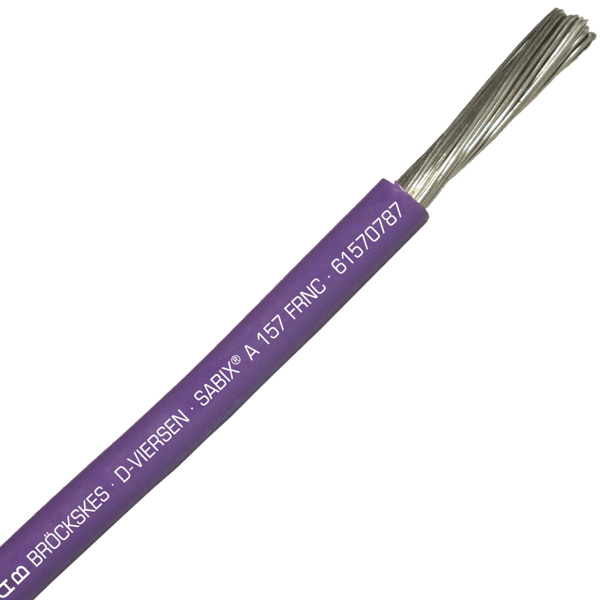 SAB 61570787 SABIX A 157 FRNC - 10 AWG/1c, flame retardant halogen-free 1000V violet hook-up wire, UL, CE, RoHS SAB 61570787 SABIX A 157 FRNC - 10 AWG/1c, flame retardant halogen-free 1000V violet hook-up wire, UL, CE, RoHS