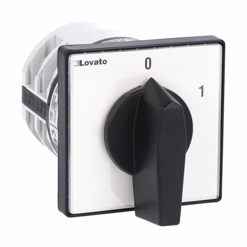 Lovato Electric 7GN4090U 7GN4090U Lovato - Rotary cam switch 7GN series, ON-OFF switch 1 pole 40A, for front mounting with black handle, front plate 65X65mm Lovato Electric 7GN4090U 7GN4090U Lovato - Rotary cam switch 7GN series, ON-OFF switch 1 pole 40A, for front mounting with black handle, front plate 65X65mm
