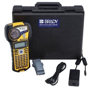 Brady Corp BMP21-PLUS-KIT1 Labeling Tool; Single Color Printing Capability Color; Includes M-AC-110937 AC Adapter/Battery Charger, BMP21-PLUS Printer BMP21-PLUS, BMP21 Plus Series Nylon Cloth Patch Panel and Wire and Cable Label M21-750-499, Hard Case, Li-ion Rechargeable Battery B Brady Corp BMP21-PLUS-KIT1 Labeling Tool; Single Color Printing Capability Color; Includes M-AC-110937 AC Adapter/Battery Charger, BMP21-PLUS Printer BMP21-PLUS, BMP21 Plus Series Nylon Cloth Patch Panel and Wire and Cable Label M21-750-499, Hard Case, Li-ion Rechargeable Battery B
