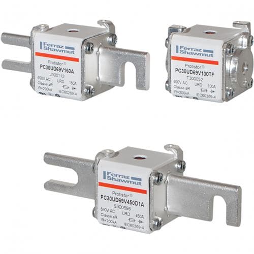 Mersen S300097 S300097 Mersen - Square Body High-Speed Fuse Protistor® Size 30 aR 690VAC IEC 700VAC UL 400A With Striker Open Slot Blades Mersen S300097 S300097 Mersen - Square Body High-Speed Fuse Protistor® Size 30 aR 690VAC IEC 700VAC UL 400A With Striker Open Slot Blades