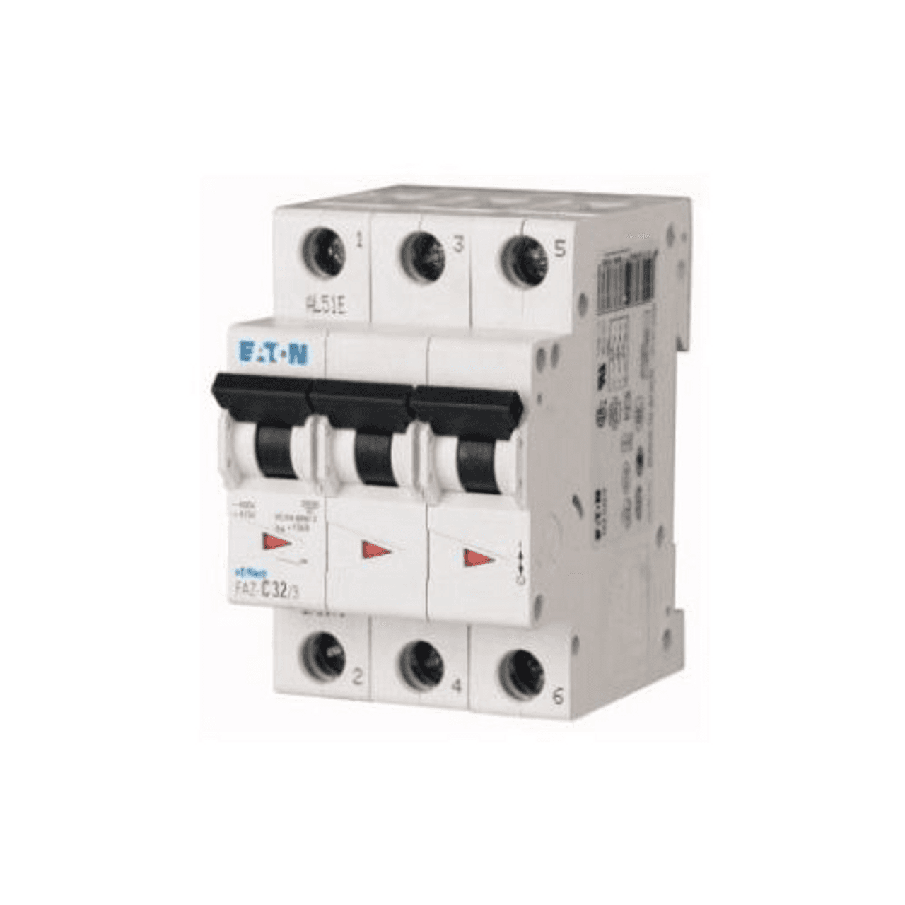Eaton FAZ-C1/3 Eaton FAZ supplementary protector,UL 1077 Industrial miniature circuit breaker - supplementary protector,Medium levels of inrush current are expected,1 A,15 kAIC,Three-pole,5-10X /n,50-60 Hz,Standard terminals,C Curve Eaton FAZ-C1/3 Eaton FAZ supplementary protector,UL 1077 Industrial miniature circuit breaker - supplementary protector,Medium levels of inrush current are expected,1 A,15 kAIC,Three-pole,5-10X /n,50-60 Hz,Standard terminals,C Curve