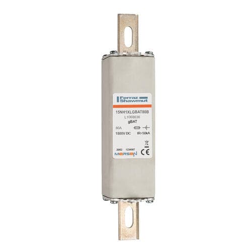 Mersen L1068636 NH-fuse-links gBAT 1500VDC direct mounting 1 80A Mersen L1068636 NH-fuse-links gBAT 1500VDC direct mounting 1 80A