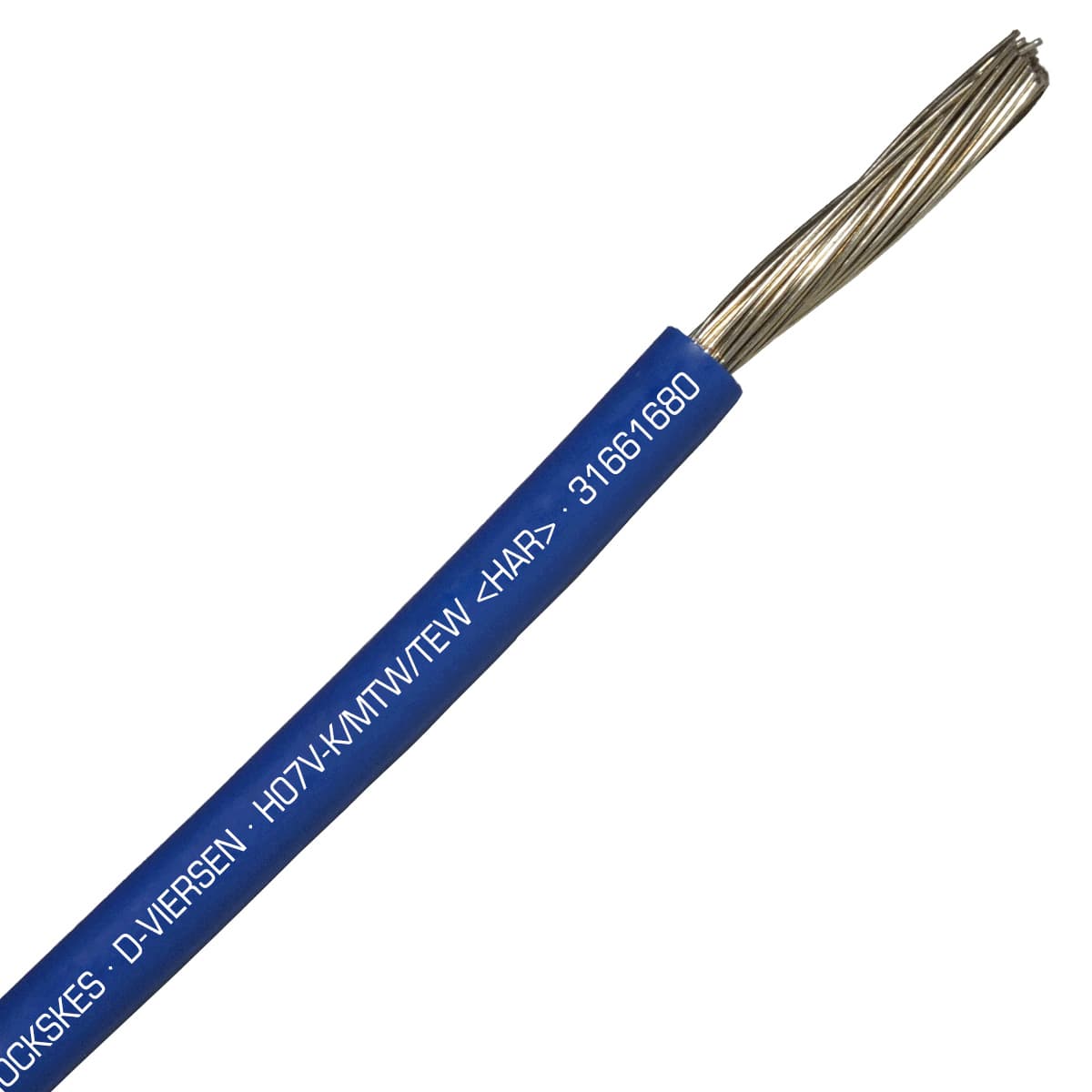 SAB 31661680 H05V-K/MTW/TEW- (HAR/UL/CSA/CE) - 18 AWG hook-up wire, Dark Blue SAB 31661680 H05V-K/MTW/TEW- (HAR/UL/CSA/CE) - 18 AWG hook-up wire, Dark Blue