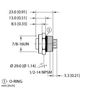 RKFL 66 Part Image. Manufactured by Turck.