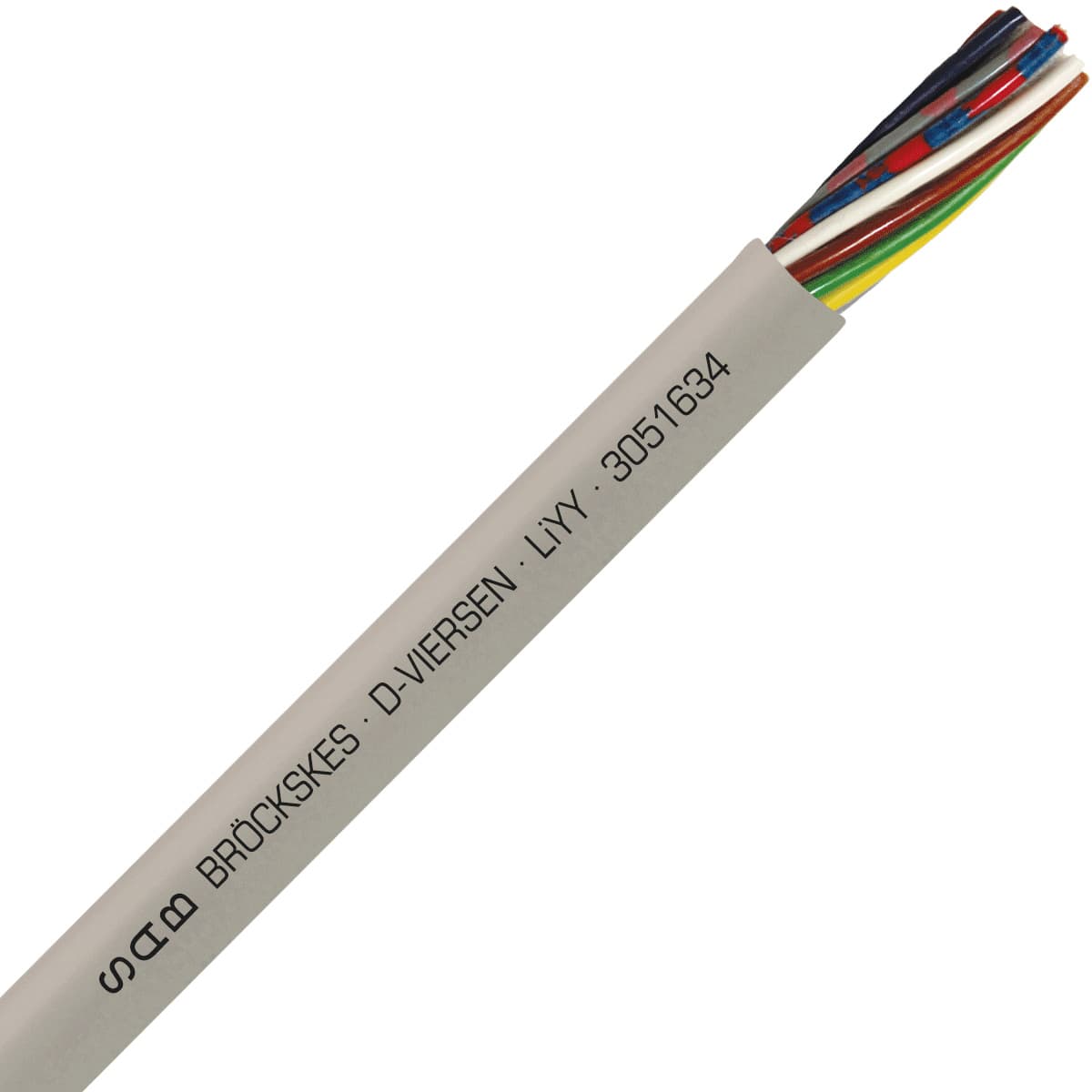 SAB 3051634 LiYY - 22 AWG/16c, multi-conductor signal and control PVC cable with DIN color code SAB 3051634 LiYY - 22 AWG/16c, multi-conductor signal and control PVC cable with DIN color code