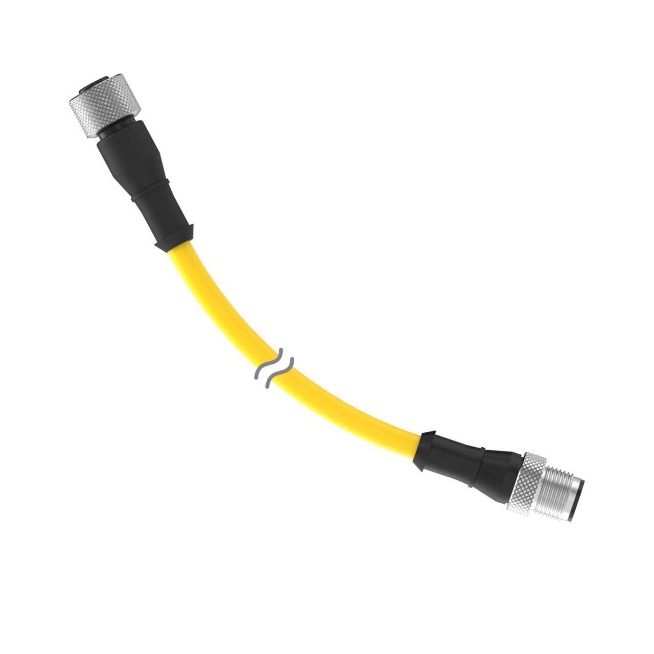 Banner DEE8-51D Cordset: Double Ended M12; 11-pin Straight Male; 11-pin Straight Male; 0.3 m 12x24 Yellow PVC Jacket; Nickel-Plated Brass Coupling Nuts Banner DEE8-51D Cordset: Double Ended M12; 11-pin Straight Male; 11-pin Straight Male; 0.3 m 12x24 Yellow PVC Jacket; Nickel-Plated Brass Coupling Nuts