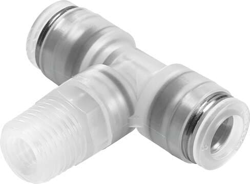 Festo 133071 push-in T-fitting NPQP-T-R18-Q4-FD-P10 Size: Standard, Nominal size: 2 mm, Container size: 10, Design structure: Push/pull principle, Temperature dependent operating pressure: -0,95 - 10 bar Festo 133071 push-in T-fitting NPQP-T-R18-Q4-FD-P10 Size: Standard, Nominal size: 2 mm, Container size: 10, Design structure: Push/pull principle, Temperature dependent operating pressure: -0,95 - 10 bar