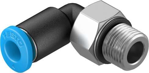 Festo 186352 push-in L-fitting QSML-M7-4 360° orientable, male thread with external hexagon. Size: Mini, Nominal size: 2 mm, Type of seal on screw-in stud: Sealing ring, Assembly position: Any, Container size: 10 Festo 186352 push-in L-fitting QSML-M7-4 360° orientable, male thread with external hexagon. Size: Mini, Nominal size: 2 mm, Type of seal on screw-in stud: Sealing ring, Assembly position: Any, Container size: 10
