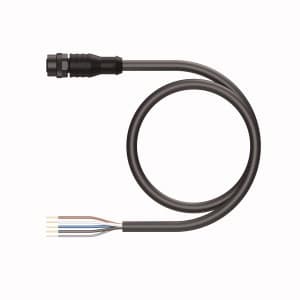 Turck EKRP-A5.500-GC2K-10 Actuator and Sensor Cordset, Connection Cable, Cable length (L) 10 m, M12, Female, Straight, 5-pin, Instrumentation Tray Cable, Black PVC jacket, 5X22 AWG, Sunlight Resistant, -40 Cold Bend Rating, Oil Resistant, Flame Ratings: UL 1685 FT4, UL1061, CSA FT4, Flexlife® and C-Track Approved Turck EKRP-A5.500-GC2K-10 Actuator and Sensor Cordset, Connection Cable, Cable length (L) 10 m, M12, Female, Straight, 5-pin, Instrumentation Tray Cable, Black PVC jacket, 5X22 AWG, Sunlight Resistant, -40 Cold Bend Rating, Oil Resistant, Flame Ratings: UL 1685 FT4, UL1061, CSA FT4, Flexlife® and C-Track Approved