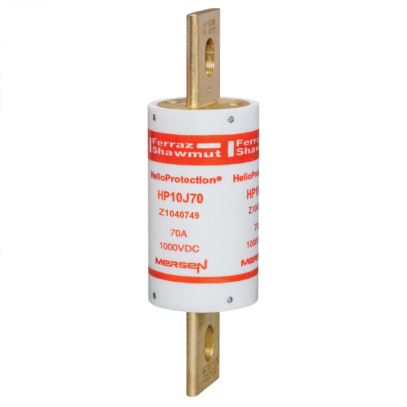 Mersen HP10J70 HP10J70 Mersen Photovoltaic fuse gPV 1000VDC UL 70A With Blade For Clip or Bolted Mersen HP10J70 HP10J70 Mersen Photovoltaic fuse gPV 1000VDC UL 70A With Blade For Clip or Bolted