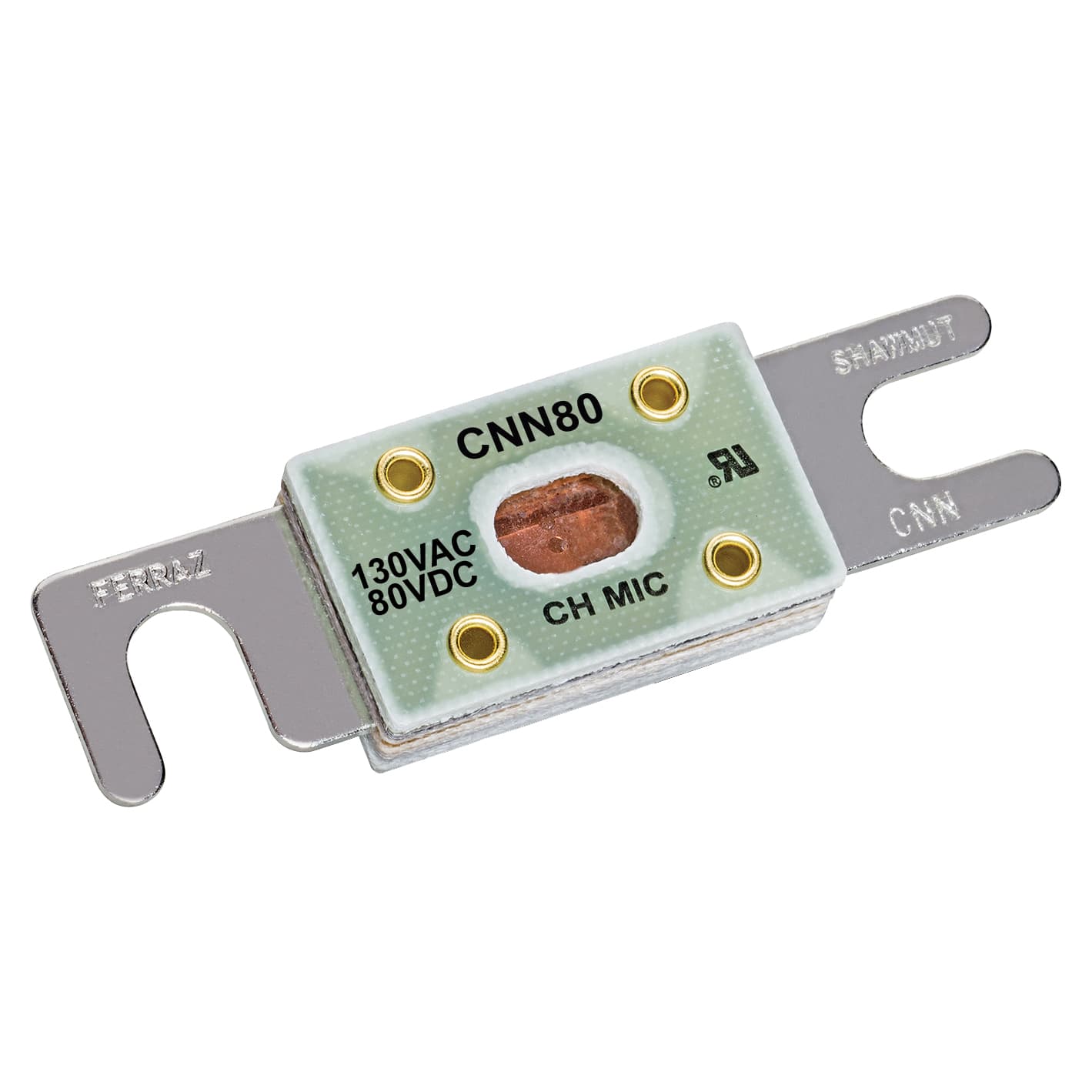Mersen CNN80 CNN80 Mersen Forklift Truck UL CNN Fuses 130VAC 80VDC 80A Fast-Acting Blade Visual Indicator Mersen CNN80 CNN80 Mersen Forklift Truck UL CNN Fuses 130VAC 80VDC 80A Fast-Acting Blade Visual Indicator