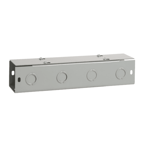 Hoffman F66T118GVP Straight Section, Lay-in Flat-Cover, Type 1, 6.00x6.00x18.00, Gray, Steel Hoffman F66T118GVP Straight Section, Lay-in Flat-Cover, Type 1, 6.00x6.00x18.00, Gray, Steel