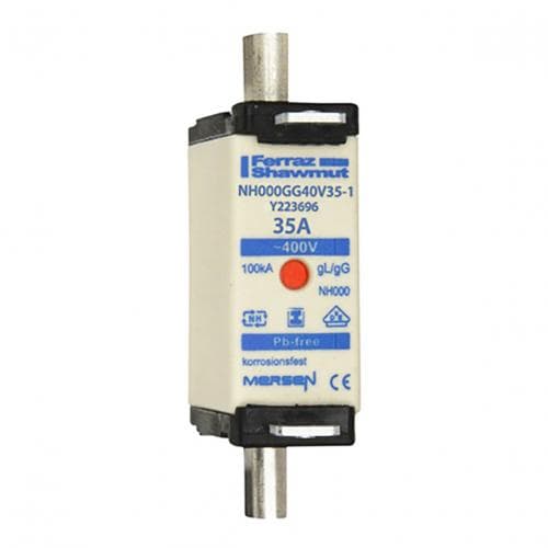 Mersen Y223696 NH fuse-link gG, 400VAC, size 000, 35A double indicator/insulated tags Mersen Y223696 NH fuse-link gG, 400VAC, size 000, 35A double indicator/insulated tags