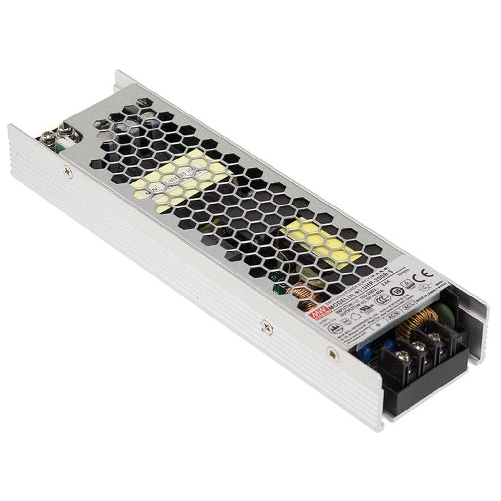 MEAN WELL UHP-200-12 AC-DC Slim Single output enclosed power supply with PFC; Output 12VDC at 16.7A MEAN WELL UHP-200-12 AC-DC Slim Single output enclosed power supply with PFC; Output 12VDC at 16.7A