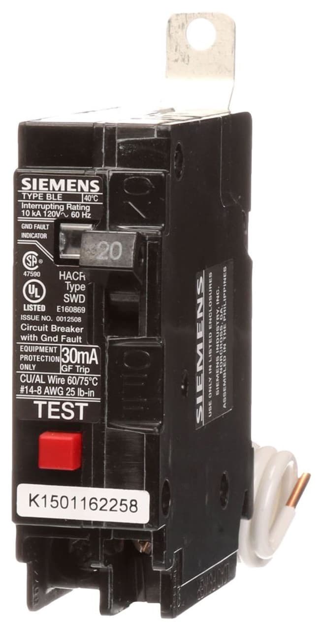 Siemens BE120 Siemens BE120 Miniature Circuit Breakers (MCBs) 1P 20A EA Siemens BE120 Siemens BE120 Miniature Circuit Breakers (MCBs) 1P 20A EA