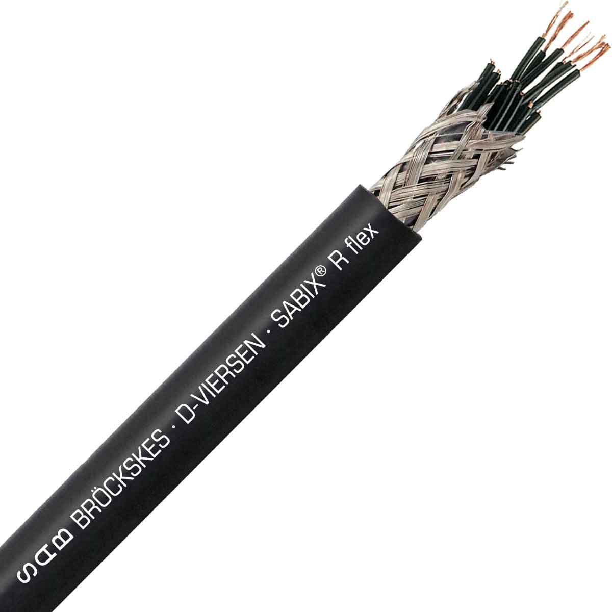 SAB 66703012 SABIX R flex - 20 AWG/12c, shielded halogen-free flame retardant continuously flexible paired rail cable, CE, RoHS SAB 66703012 SABIX R flex - 20 AWG/12c, shielded halogen-free flame retardant continuously flexible paired rail cable, CE, RoHS