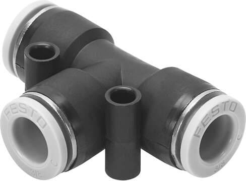 Festo 564770 push-in T-connector QBT-3/8T-U Size: Standard, Nominal size: 0,315 ", Assembly position: Any, Design structure: Push/pull principle, Operating pressure complete temperature range: -13,8 - 145 Psi Festo 564770 push-in T-connector QBT-3/8T-U Size: Standard, Nominal size: 0,315 ", Assembly position: Any, Design structure: Push/pull principle, Operating pressure complete temperature range: -13,8 - 145 Psi