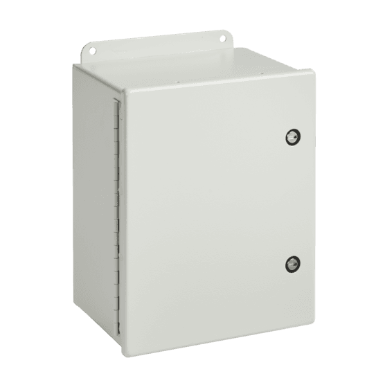 Hoffman A8066CHFL Continuous Hinge with Quarter-Turn Latch, Type 4, 8.00x6.00x6.00, Gray, Steel Hoffman A8066CHFL Continuous Hinge with Quarter-Turn Latch, Type 4, 8.00x6.00x6.00, Gray, Steel