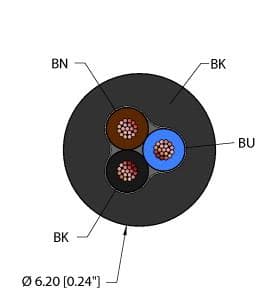 Turck BLK,PVC,3X18,ITC,FL BLK,PVC,3X18,ITC,FL Turck - BLK,PVC,3X18,ITC,FL Instrumentation Tray Cable, Reelfast™ Bulk Cable Turck BLK,PVC,3X18,ITC,FL BLK,PVC,3X18,ITC,FL Turck - BLK,PVC,3X18,ITC,FL Instrumentation Tray Cable, Reelfast™ Bulk Cable
