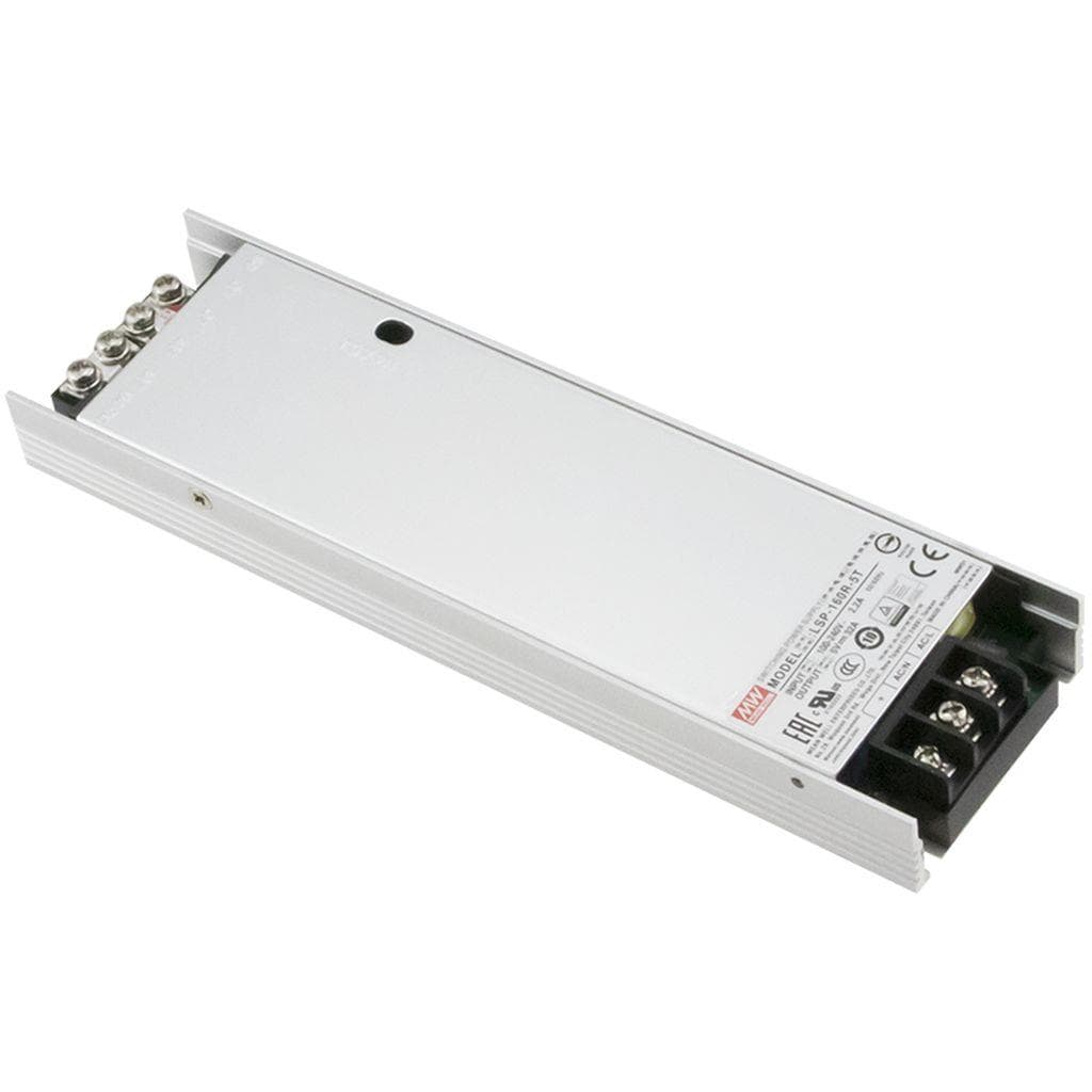 MEAN WELL LSP-160-12T AC-DC Slim Single output enclosed power supply with PFC; Output 12Vdc at 13.5A with terminal block; DC OK signal MEAN WELL LSP-160-12T AC-DC Slim Single output enclosed power supply with PFC; Output 12Vdc at 13.5A with terminal block; DC OK signal