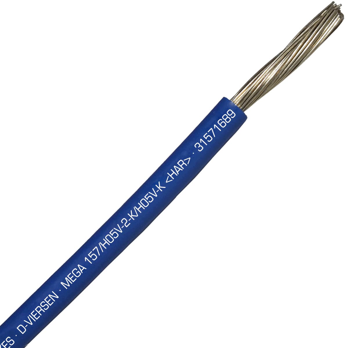 SAB 31571689 MEGA 157/H05V2-K/H05V-K (HAR/UL/CSA/CE) - 6 AWG hook-up wire, Dark Blue SAB 31571689 MEGA 157/H05V2-K/H05V-K (HAR/UL/CSA/CE) - 6 AWG hook-up wire, Dark Blue