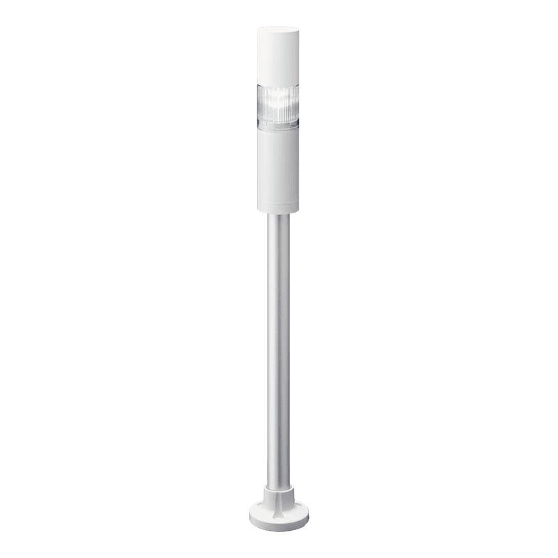 Patlite LR4-102PJBW-C 40mm 1-tier Signal Tower, 24V DC, Pole Mount with Circular Bracket and Cable, Flashing/Buzzer, Off-white body, White LED Module Patlite LR4-102PJBW-C 40mm 1-tier Signal Tower, 24V DC, Pole Mount with Circular Bracket and Cable, Flashing/Buzzer, Off-white body, White LED Module