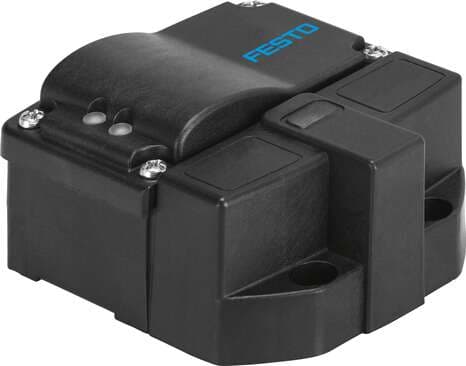 Festo 3568167 sensor box SRBG-C1-N-20N-ZC-C2-C2-EX5 For electrical feedback and position monitoring of process valves actuated with pneumatic quarter turn actuators, inductive measuring principle. Design: Angular, Based on the standard: (* EN 60947-5-6, * VDI/VDE 3845) Festo 3568167 sensor box SRBG-C1-N-20N-ZC-C2-C2-EX5 For electrical feedback and position monitoring of process valves actuated with pneumatic quarter turn actuators, inductive measuring principle. Design: Angular, Based on the standard: (* EN 60947-5-6, * VDI/VDE 3845)