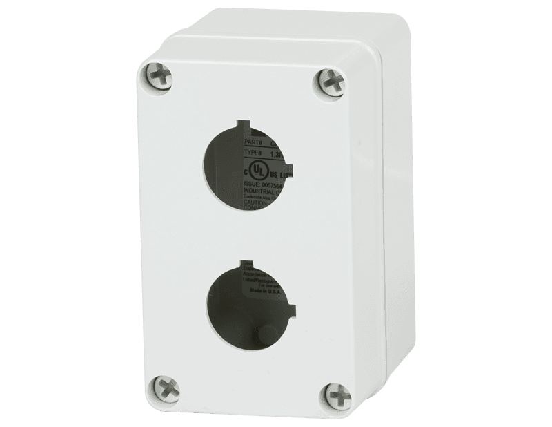 Saginaw Control SCE-2PBPCI Polycarbonate PB Enclosure, Height:5.12", Width:3.16", Depth:3.51", RAL 7035 Light Gray Polycarbonate Saginaw Control SCE-2PBPCI Polycarbonate PB Enclosure, Height:5.12", Width:3.16", Depth:3.51", RAL 7035 Light Gray Polycarbonate