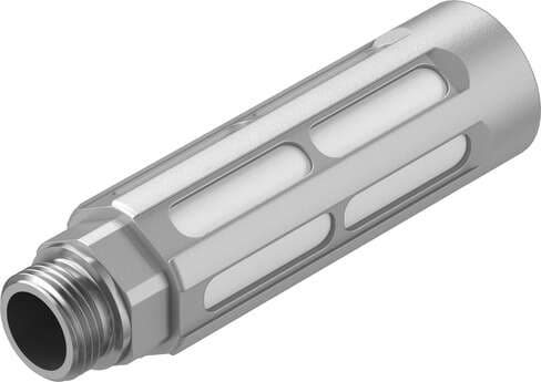 Festo 6843 silencer U-3/8-B For reducing noise and avoiding contamination at the exhaust ports of pneumatic components. Assembly position: Any, Operating pressure complete temperature range: 0 - 10 bar, Flow rate to atmosphere: 5800 l/min, Operating medium: Compress Festo 6843 silencer U-3/8-B For reducing noise and avoiding contamination at the exhaust ports of pneumatic components. Assembly position: Any, Operating pressure complete temperature range: 0 - 10 bar, Flow rate to atmosphere: 5800 l/min, Operating medium: Compress