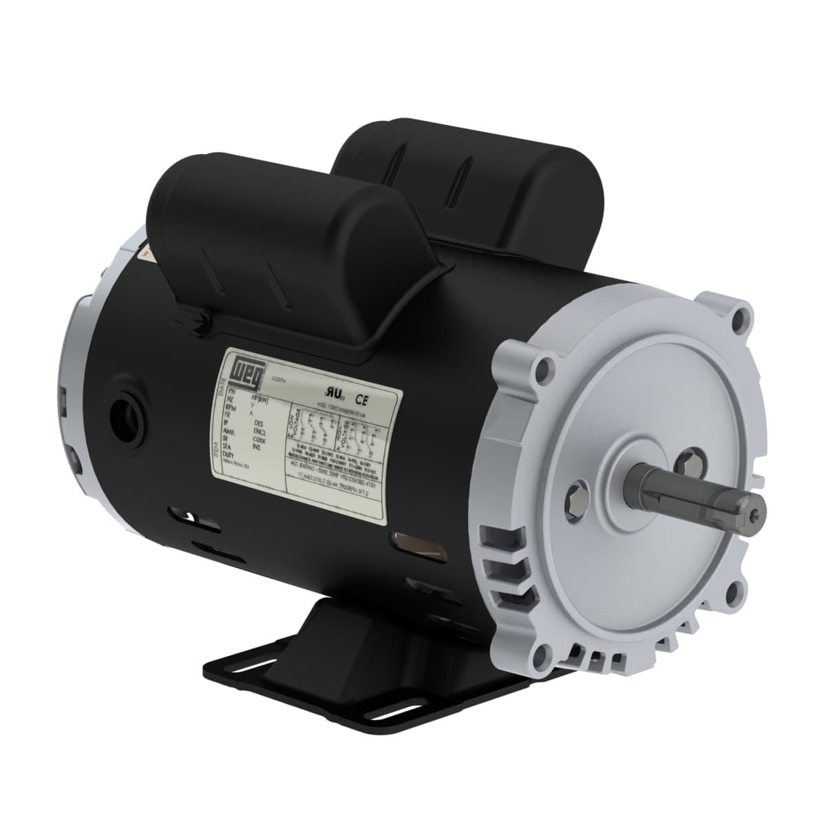 WEG .2518OT1BW56C-S Rolled Steel 0.25 HP 4P W56C 1Ph 115/208-230 V 60 Hz IC01 - ODP - Foot-mounted WEG .2518OT1BW56C-S Rolled Steel 0.25 HP 4P W56C 1Ph 115/208-230 V 60 Hz IC01 - ODP - Foot-mounted