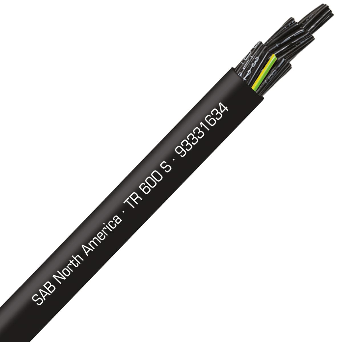 SAB 93331634 TR 600 S - 16 AWG/34c, oil resistant flexible exposed run tray cable, UL, CSA, WTTC, NFPA 79, CE RoHS SAB 93331634 TR 600 S - 16 AWG/34c, oil resistant flexible exposed run tray cable, UL, CSA, WTTC, NFPA 79, CE RoHS