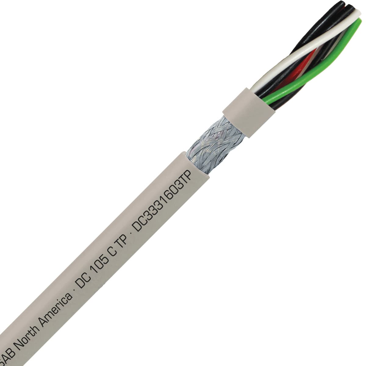 SAB DC3331603TP DC 105 C TP - 16 AWG/3pr, shielded flexible oil resistant data pair cable, UL, CSA, CE, RoHS SAB DC3331603TP DC 105 C TP - 16 AWG/3pr, shielded flexible oil resistant data pair cable, UL, CSA, CE, RoHS