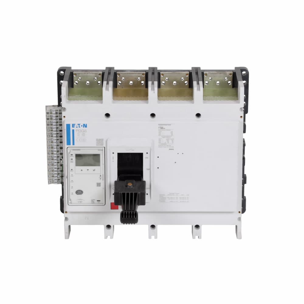 Eaton PDF64N1600P3DM Eaton Power Defense molded case circuit breaker, Globally Rated 100% UL, Frame 6, Four Pole (100% N), 1600A, 85kA/480V, PXR25 LSIG w/ Modbus RTU, CAM Link and Relays, No Terminals (Metric Tapped Conductors) Eaton PDF64N1600P3DM Eaton Power Defense molded case circuit breaker, Globally Rated 100% UL, Frame 6, Four Pole (100% N), 1600A, 85kA/480V, PXR25 LSIG w/ Modbus RTU, CAM Link and Relays, No Terminals (Metric Tapped Conductors)