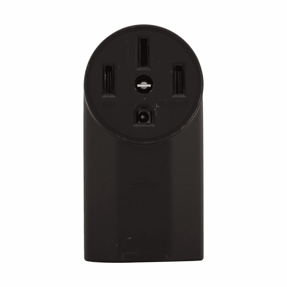 Eaton 1212 1212 Eaton - Eaton power device receptacle, #12 - 4 AWG, 50A, Surface, 125/250V, Back, Black, NEMA 14-50R, Three-pole, Four-wire, Three-pole, four-wire, grounding, Screw, Glass-filled nylon, Power Eaton 1212 1212 Eaton - Eaton power device receptacle, #12 - 4 AWG, 50A, Surface, 125/250V, Back, Black, NEMA 14-50R, Three-pole, Four-wire, Three-pole, four-wire, grounding, Screw, Glass-filled nylon, Power