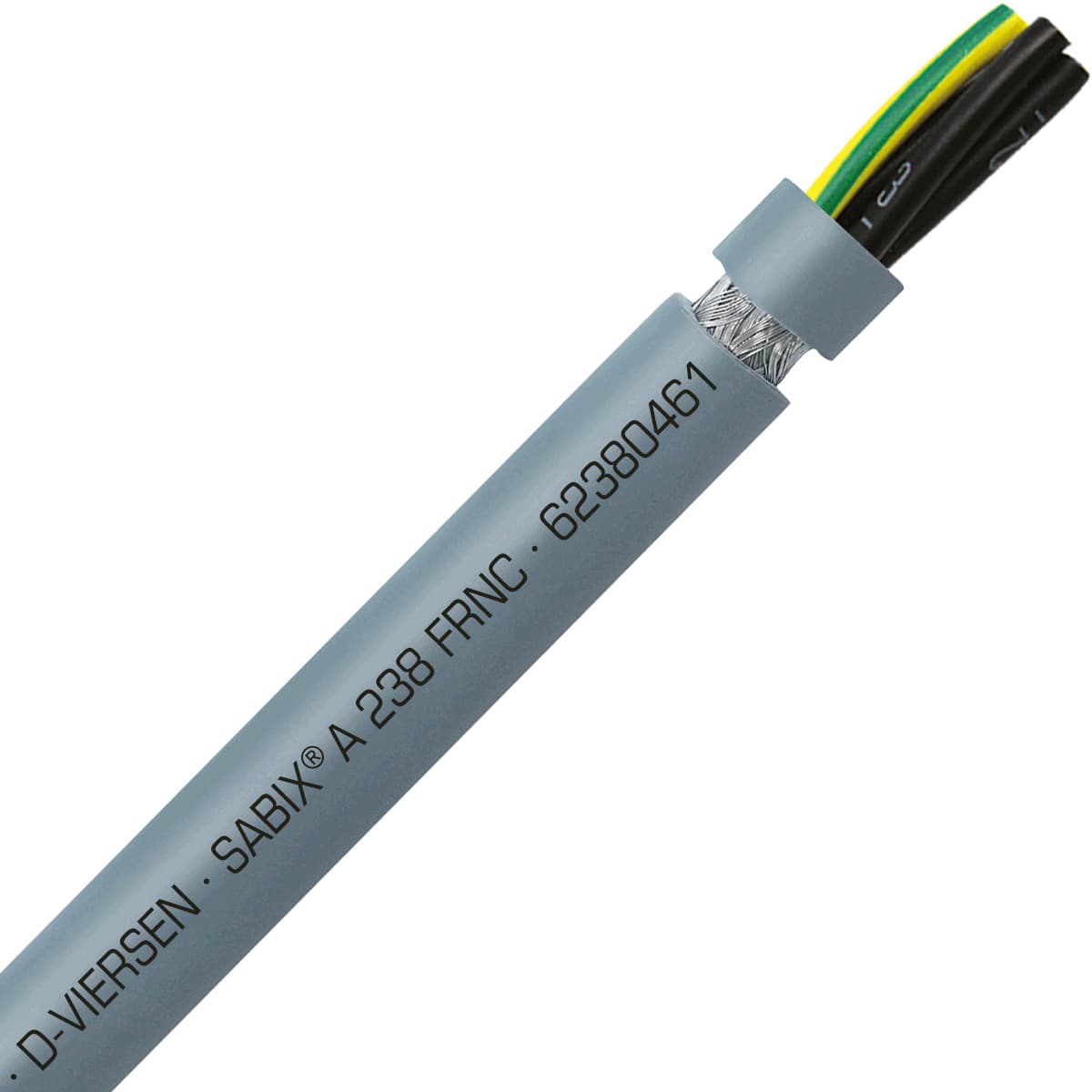 SAB 62380461 SABIX A 238 FRNC - 6 AWG/4c, shielded high temperature flame retardant flexible SABIX control cable, CE, RoHS SAB 62380461 SABIX A 238 FRNC - 6 AWG/4c, shielded high temperature flame retardant flexible SABIX control cable, CE, RoHS