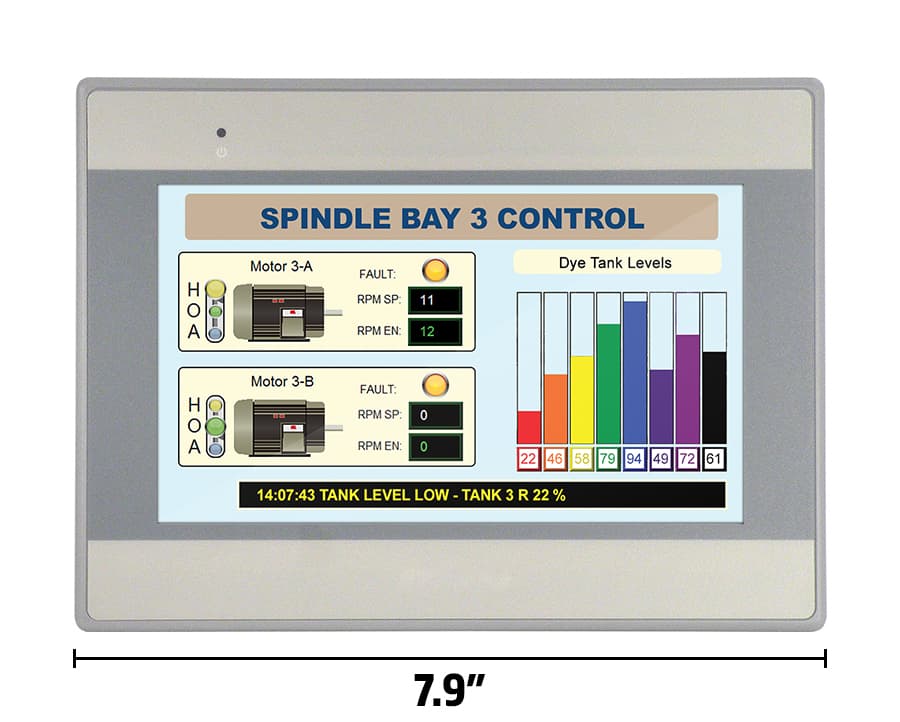 Maple Systems HMI5070L 7.0" Advanced HMI, 1 Ethernet Port, 1 USB Port, 2 Serial Ports, Class I Div 2, Light Grey Maple Systems HMI5070L 7.0" Advanced HMI, 1 Ethernet Port, 1 USB Port, 2 Serial Ports, Class I Div 2, Light Grey