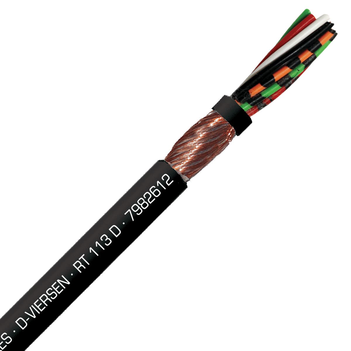 SAB 7982612 RT 113 D - 26 AWG/12c, Spiral torsional PVC cable for moderate stress, �270� torsion SAB 7982612 RT 113 D - 26 AWG/12c, Spiral torsional PVC cable for moderate stress, �270� torsion
