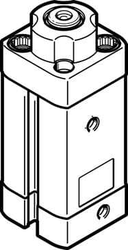 Festo 576065 stopper cylinder DFSP-16-15-DF-PA Stroke: 15 mm, Piston diameter: 16 mm, Piston rod thread: M3, Cushioning: P: Flexible cushioning rings/plates at both ends, Assembly position: Any Festo 576065 stopper cylinder DFSP-16-15-DF-PA Stroke: 15 mm, Piston diameter: 16 mm, Piston rod thread: M3, Cushioning: P: Flexible cushioning rings/plates at both ends, Assembly position: Any